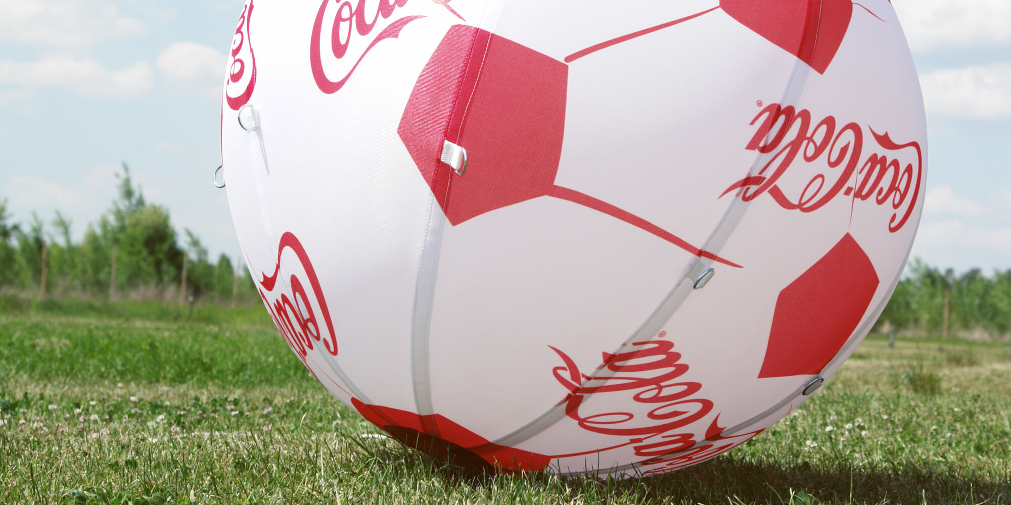Balon helowy z zadrukowana powłoką Coca-Cola