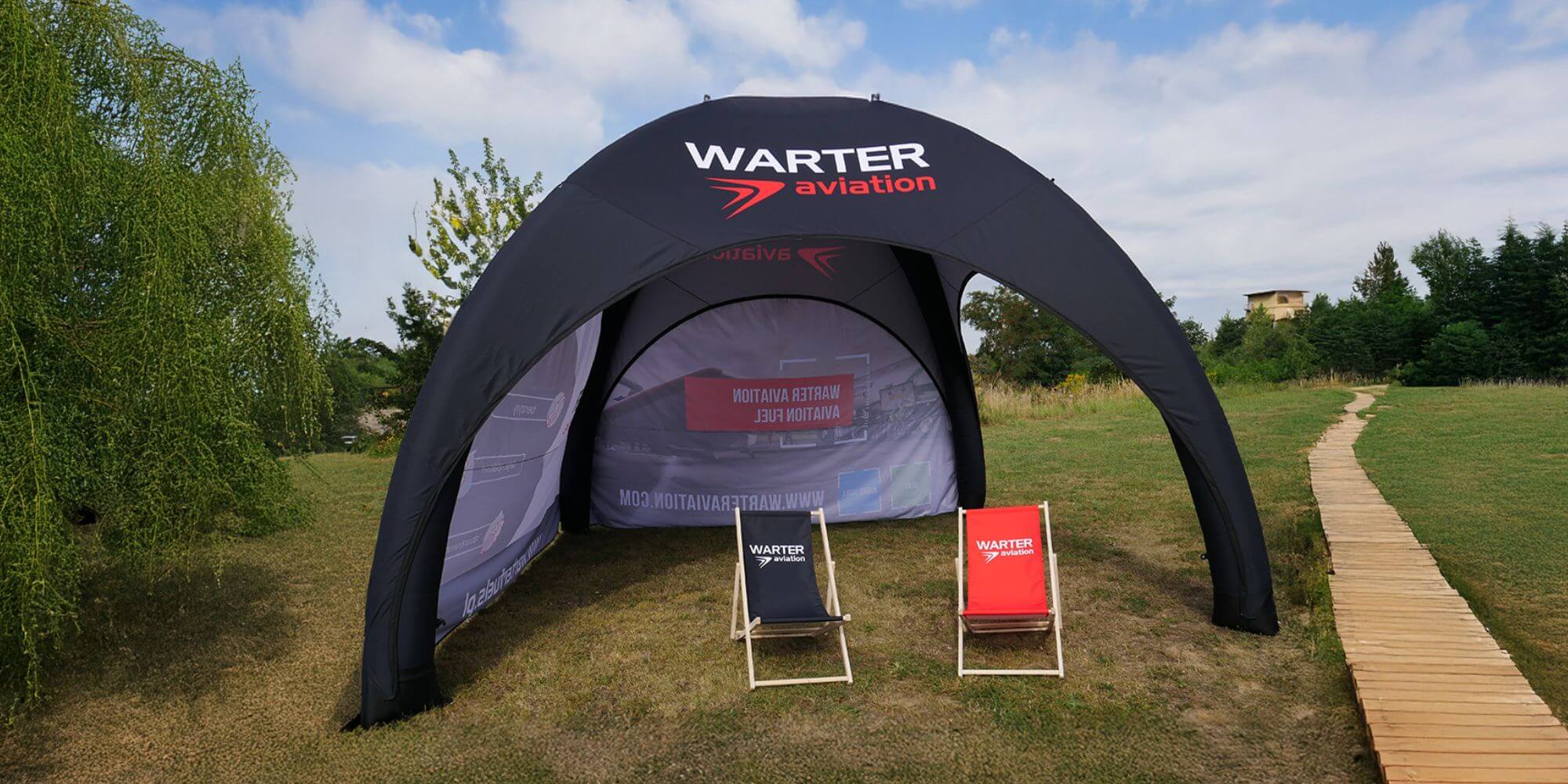 Advertising deckchair