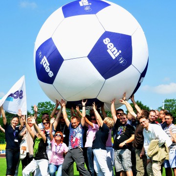 Giant ball helium double-shell balloon