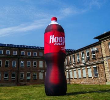 Product replica - constant pressure Hoop Cola bottle.