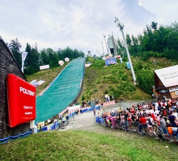 Constant pressure screen during the FIS Grand Prix in Wisła.