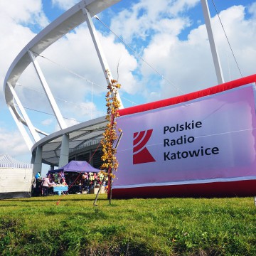 Inflatable billboard (screen) of the Polskie Radio Katowice