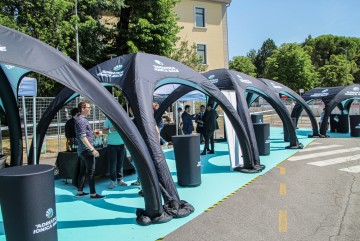 VENTO 4x4 tents during the Adriatica Ionica Race.