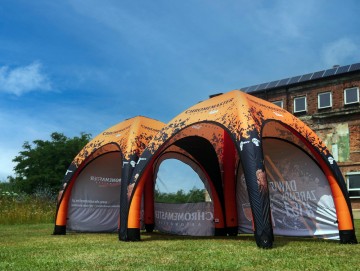 VENTO tents with a special connector.	