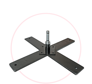 Cross base with rotator