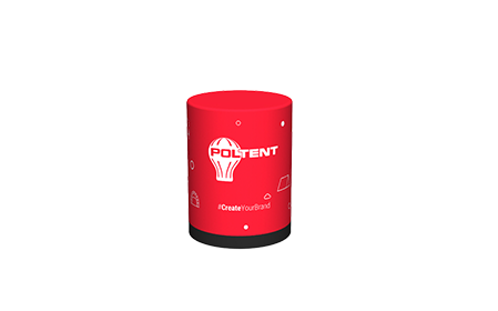 Advertising pouffe
